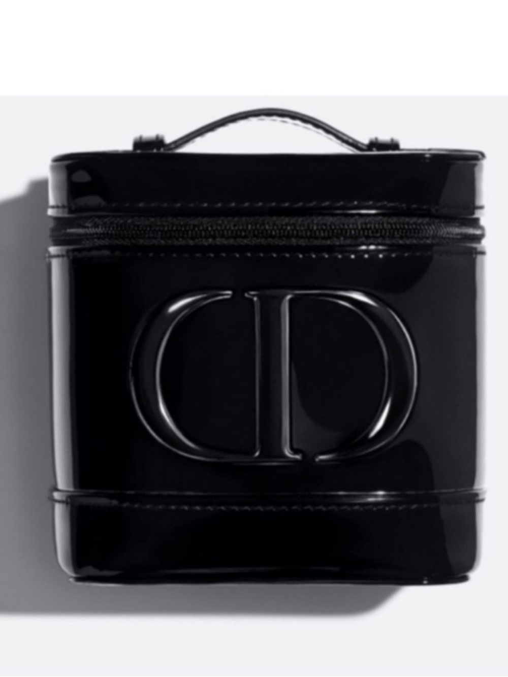 Dior Black Patent CD Embossed Vanity Case - Picture 2 of 7
